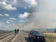 Douglas County airport fire that burned part of Chatfield State Park sparked by passing train